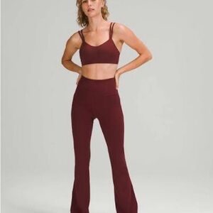 Lululemon Groove Super High Rise Flared Pant *Nulu Size 6 - Red Merlot